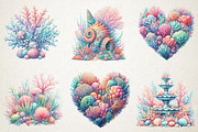 Pastel Reef Wonders PNG Clipart, a Seasonal Illustration by RobertsArt (Thumbnail 4 of 5)