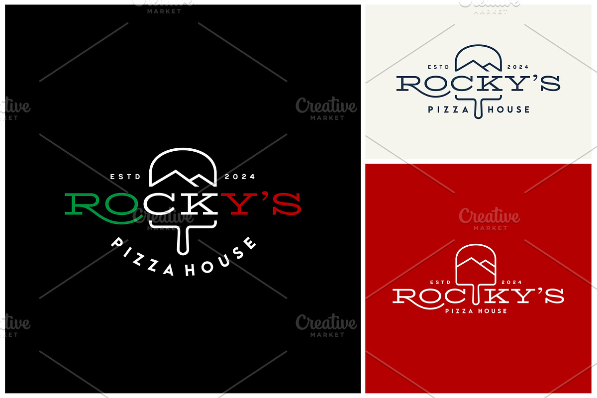 Pizza Peel Italian Pizzeria Logo, a Branding & Logo Template by Enola99d (Photo 2 of 2)