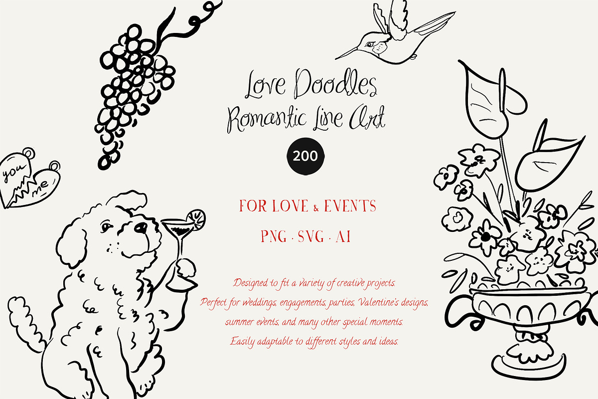 Hand-Drawn Love Doodles, an Object Graphic by AleksaArt (Photo 13 of 15)
