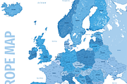 High Detailed Political Europe Map, an Illustration by ilynx (Thumbnail 2 of 8)