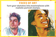 Procreate Portrait Stamps, a Brush Add-On by nikiartcorner (Thumbnail 6 of 10)