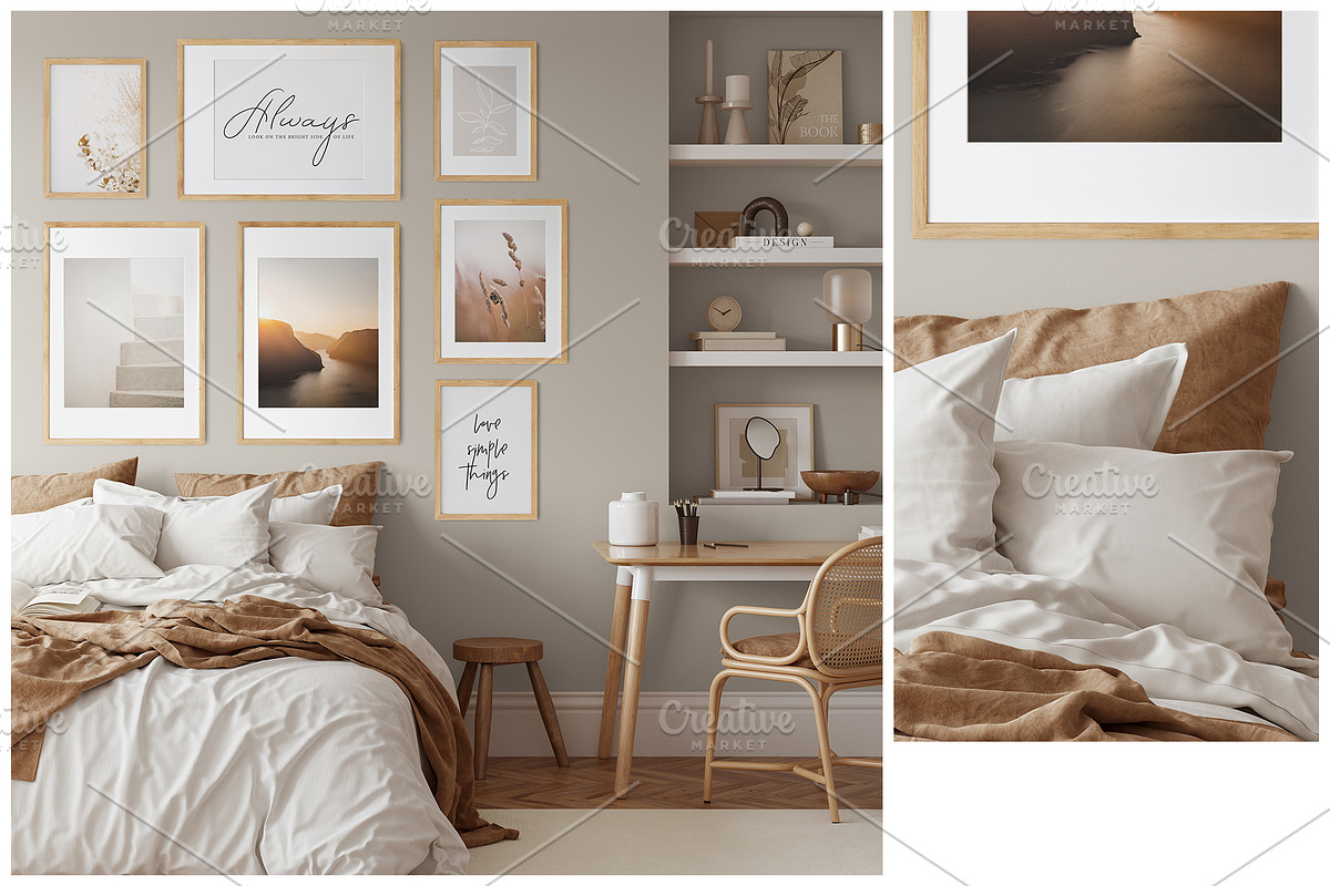 Frame & Wall Mockup Bundle, a Print Template by Yuri-U (Photo 4 of 25)