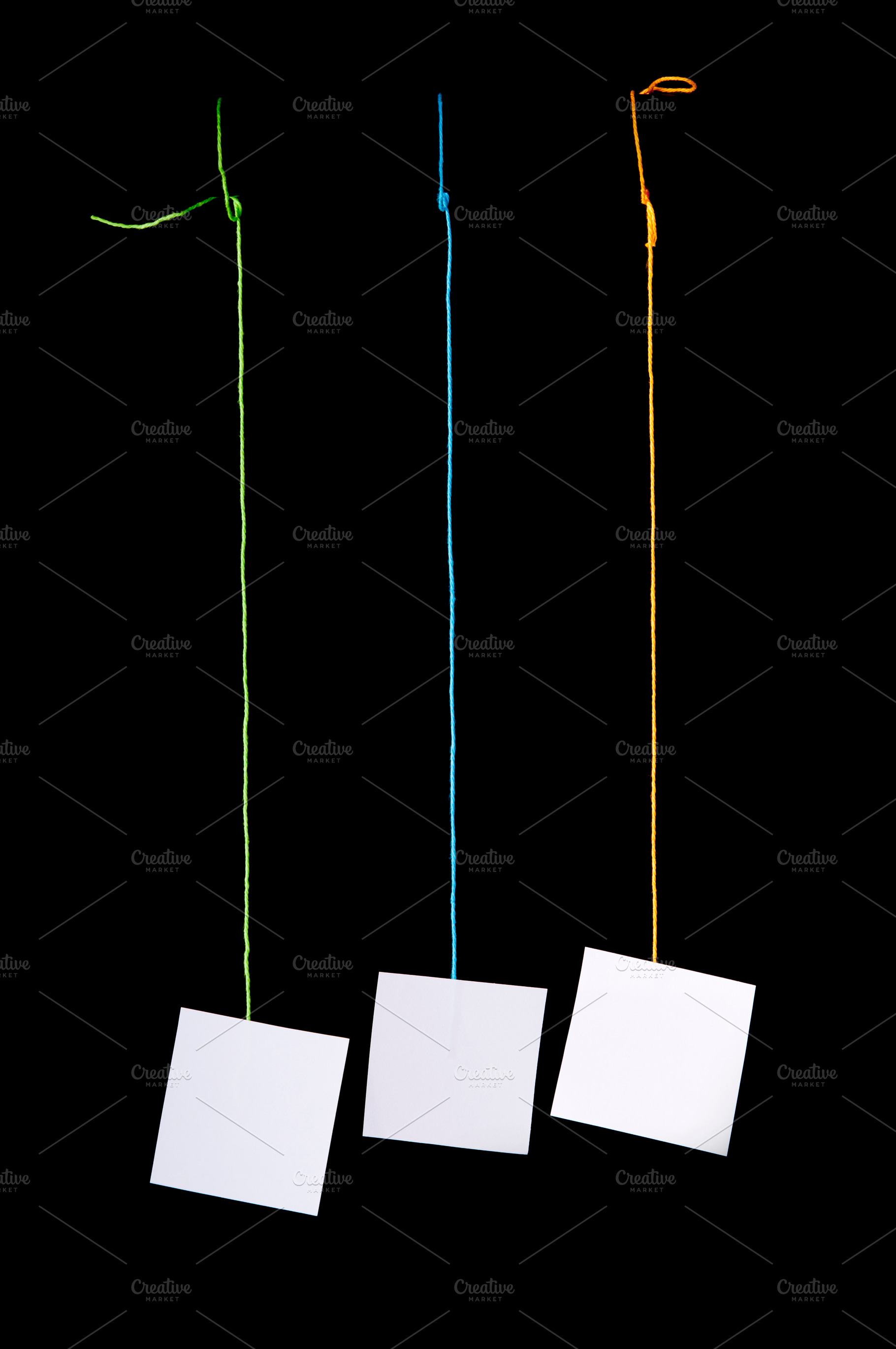 Hanging White Tags, an Abstract Photo by THP Creative