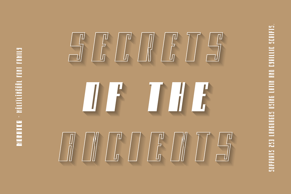 Monateb – A Font Family (44 Fonts), a Font by alpercakici (Photo 7 of 16)