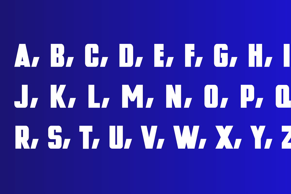 BLUE BLOCK, a Font by FontMasons (Photo 3 of 4)