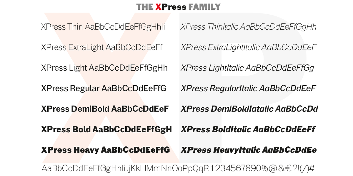 XPress, a Sans Serif Font by Wiescher-Design (Photo 3 of 6)