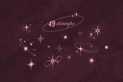 49 procreate Y2K Star Stamp Sparkles, a Brush Add-On by laura.design (Thumbnail 3 of 7)