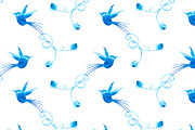 Hummingbirds and flowers, a Pattern Graphic by sovarina (Thumbnail 7 of 7)