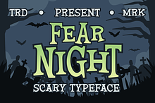 Fear Night - Scary Typeface