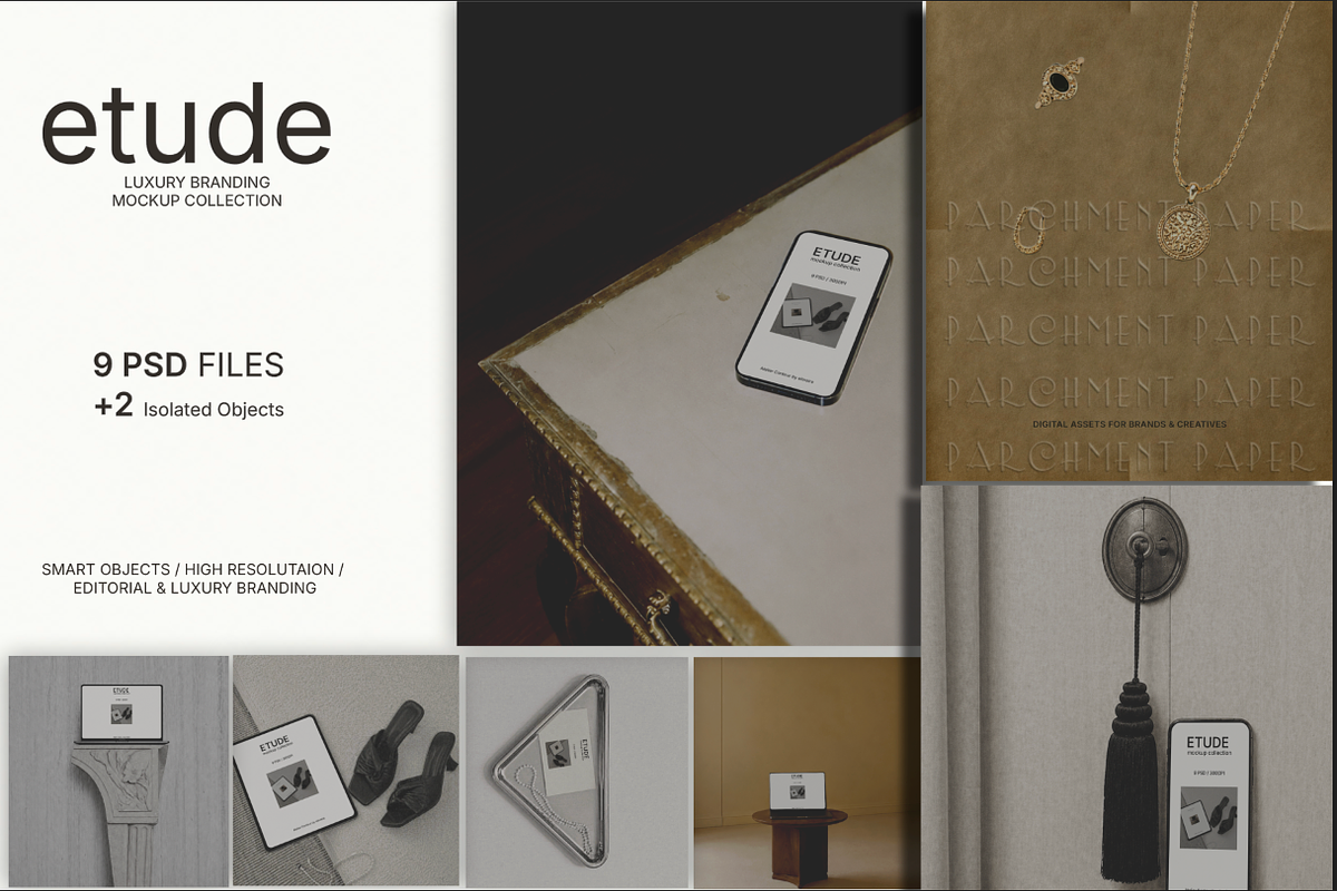Editorial Branding Mockup Collection, a Mac Mockup by Atelier Contour (Photo 1 of 8)