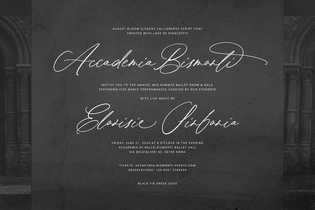 August Bloom | Elegant Script Font, a Script Font by Pink Coffie (Photo 4 of 31)