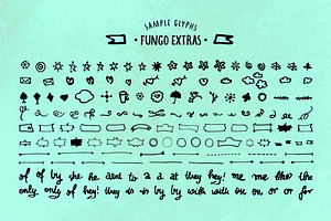 FUNGO EXTRAS 150 Glyphs