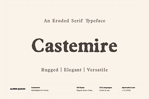 Castemire - Serif Typeface, a Serif Font by alpercakici