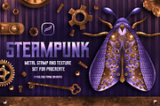 Steampunk brushes for Procreate, a Brush Add-On by seamless team (Thumbnail 1 of 9)