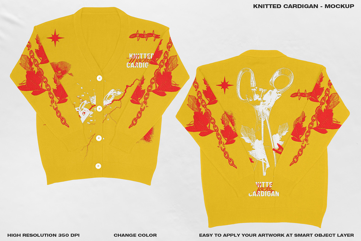 Knitted Cardigan - Mockup, a Hoody Mockup by DaldSgh (Photo 8 of 18)