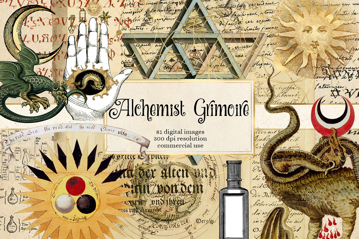 Alchemist Grimoire, a Texture Graphic by Digital Curio (Photo 1 of 5)