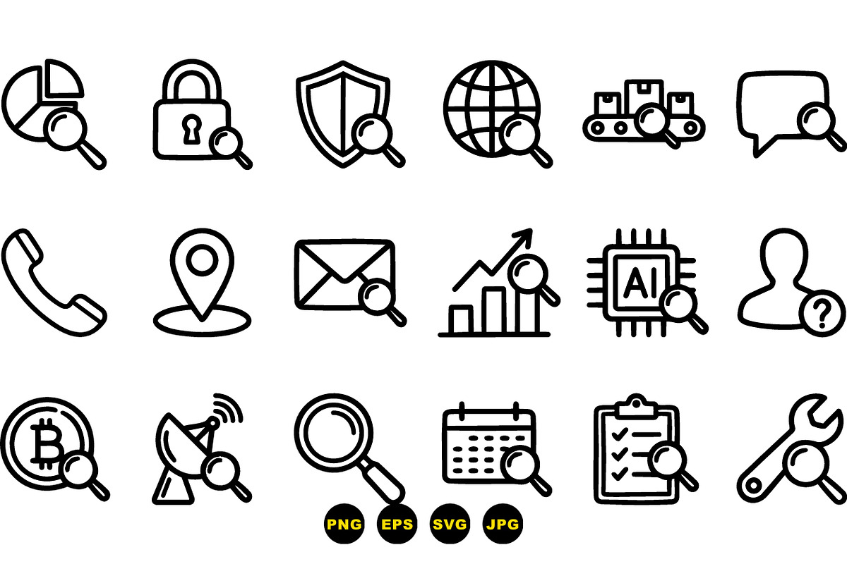 Minimal Business Icon Set, an Illustration by designvectx (Photo 3 of 3)