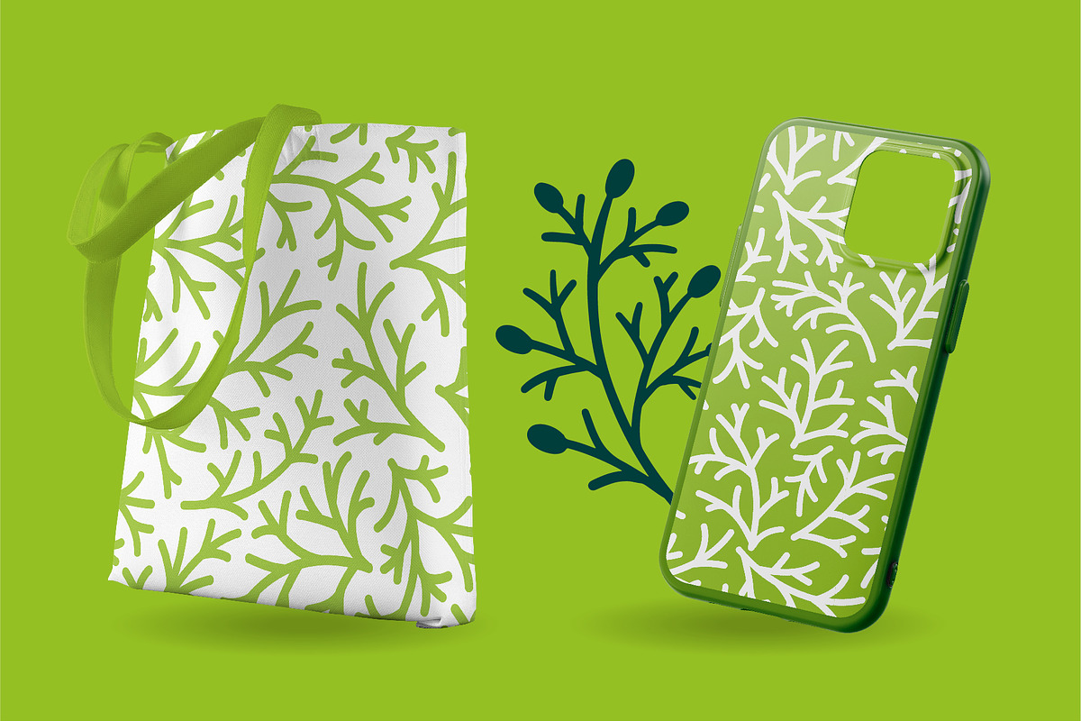 Linocut Conifer Branches Vector Set, a Decorative Illustration by Lettering_Logo (Photo 11 of 13)