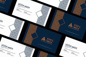 Graphic Design Geometric Card Visit, a Card Template by iDoodle Studio