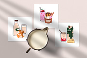 Dairy food products, milk drinks set, a Food Illustration by Good Studio (Thumbnail 10 of 11)