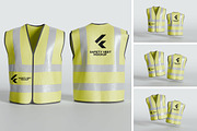 Safety Vest Mockup, an Apparel Mockup by HanaSaka_Studio (Thumbnail 1 of 5)