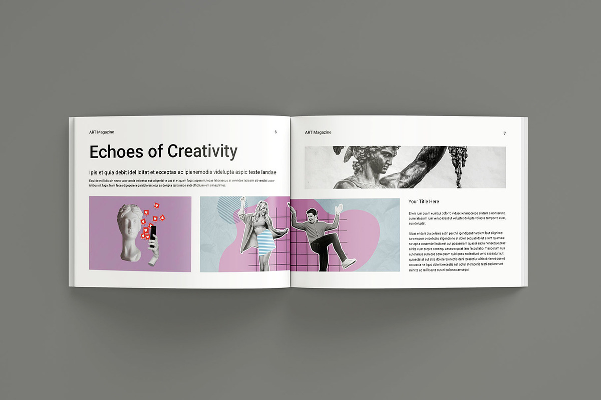 Art Exhibition Magazine Landscape, a Magazine Template by Seeing-art (Photo 4 of 10)