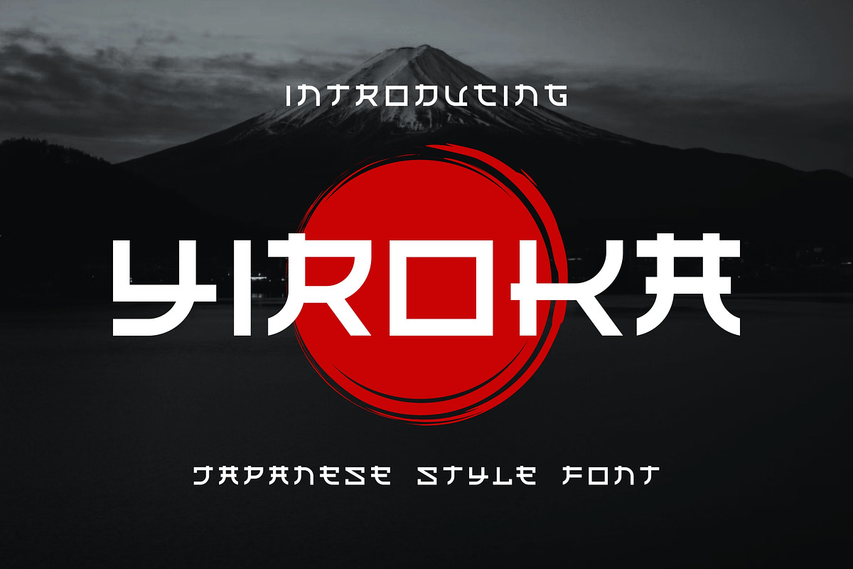 Yiroka Japanese Font Display, a Sans Serif Font by alanwarstd (Photo 1 of 5)