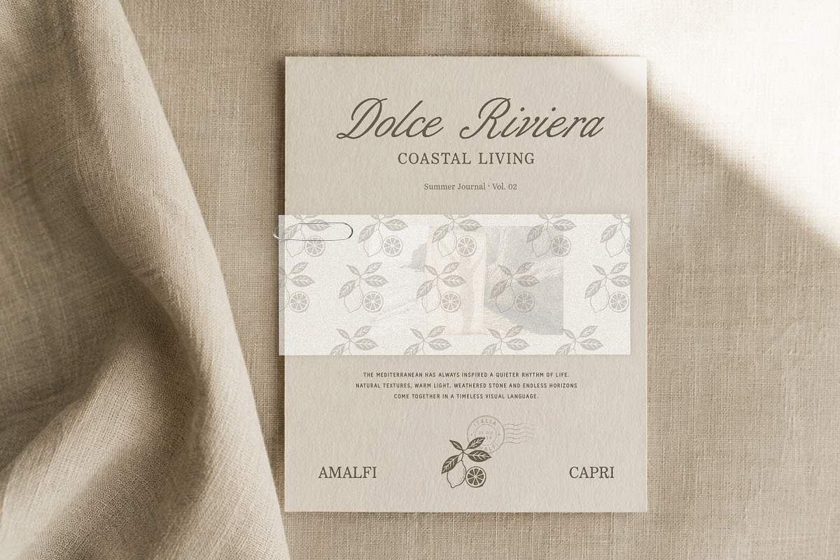 Riviera Blue - Font Trio, a Script Font by Davide Bassu (Photo 4 of 11)