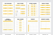 Healthy Lifestyle & Fitness Planner, a Stationery Template by Amit Debnath (Thumbnail 3 of 7)