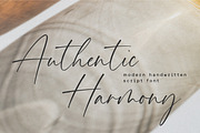 Authentic Harmony Font, a Script Font by Balpirick Studio (Thumbnail 1 of 6)