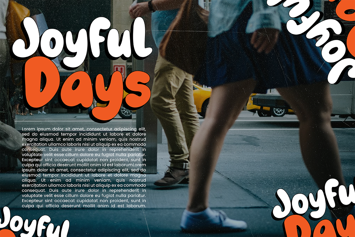 Dirty Weather Bubble Display, a Font by Haps Space (Photo 4 of 11)