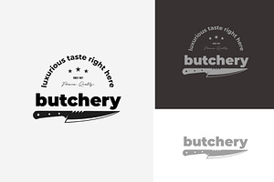 butcher shop logo design label icon, a Branding & Logo Template by Pyruos ID