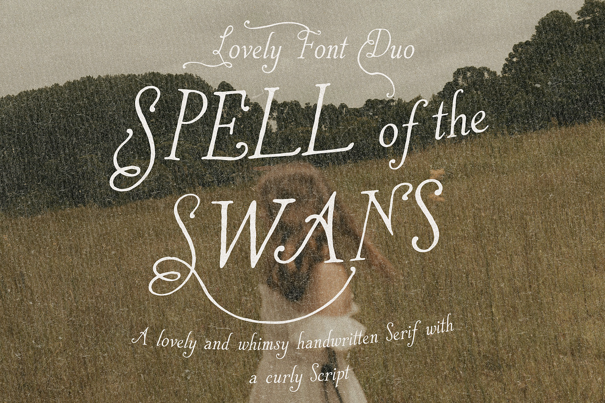 Whimsical Handwritten Serif Font Duo, a Handwritten Font by Laras Wonderland (Photo 1 of 15)