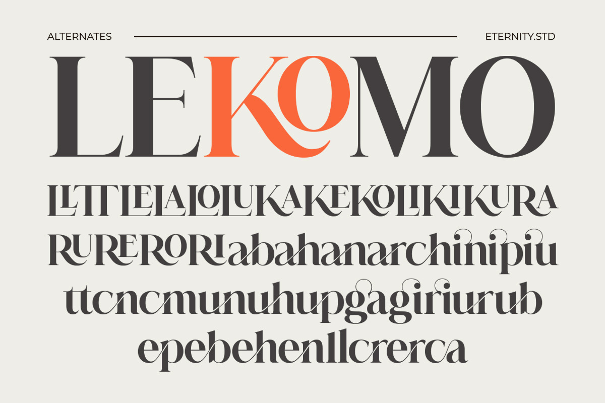 Sandria Beauty Serif, a Serif Font by Eternity Studio (Photo 9 of 10)