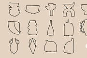 224 POTTERY CLIPART - HAND DRAWN, an Object Illustration by JuDesign (Thumbnail 5 of 25)