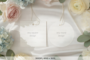 Elegant Floral Gift Tag Mockup, a Product Mockup by TatiMockup (Thumbnail 2 of 4)