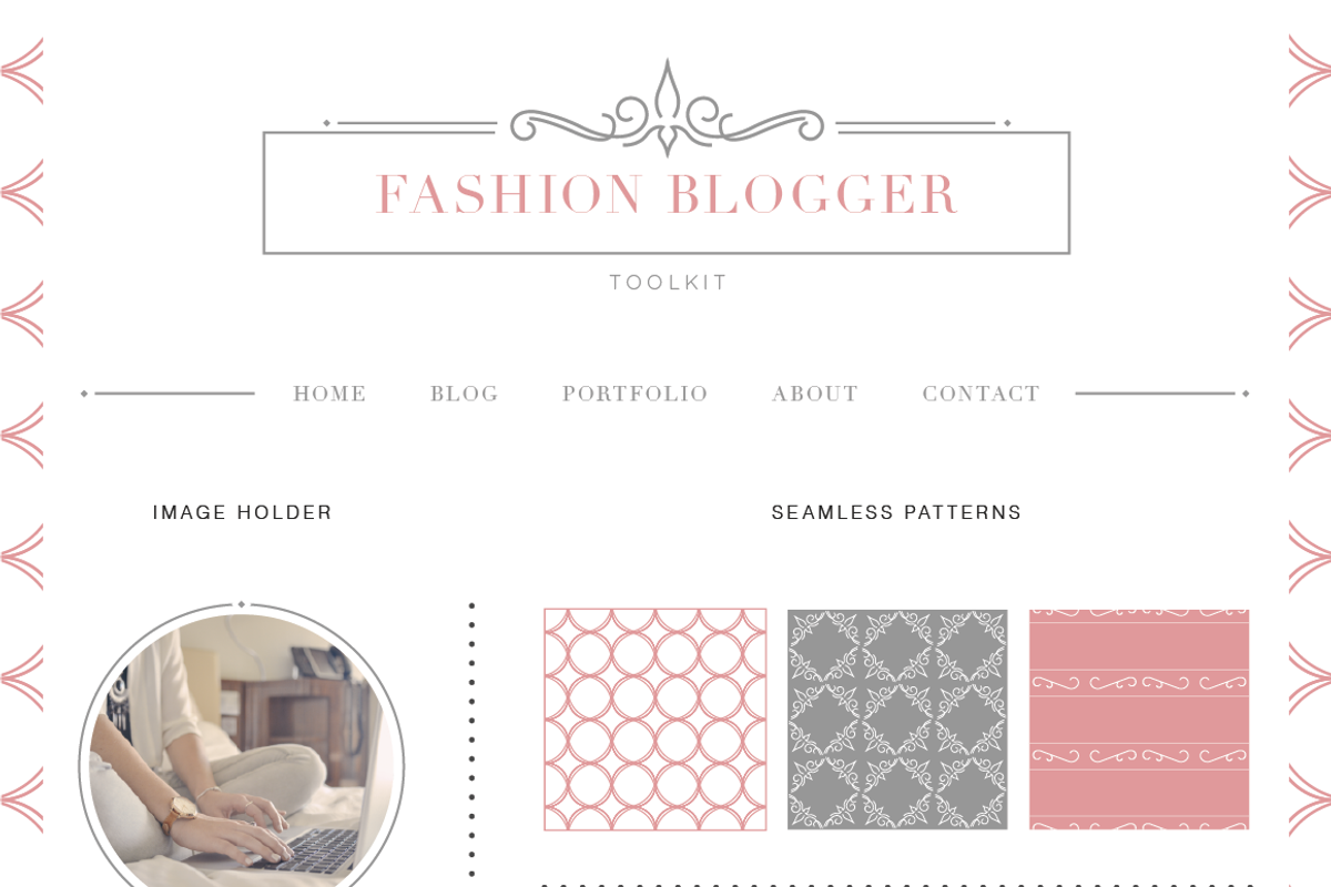 Fashion Blogger Toolkit, a Templates & Theme by DesignsByMissM (Photo 1 of 2)