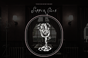 Dinner Party Clipart, Supper Club, a Food Illustration by The October Creative (Thumbnail 13 of 13)