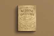 Vintage Wedding Invitation Template, an Invitation Template by E-Type (Thumbnail 1 of 3)