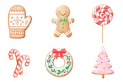 Christmas gingerbread png clip art, an Illustration by CreationArt (Thumbnail 5 of 5)