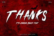 Naxrsoul Cather - Horror Brush Font, a Font by Dhabee (Thumbnail 4 of 15)