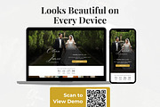 Black Gold Wedding Website Template, a Landing Page Template by Everyday Perfection (Thumbnail 4 of 10)