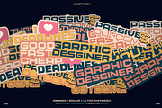 VOGATRON - Futuristic Modern Fonts, a Sans Serif Font by Konstantine Studio (Thumbnail 7 of 13)