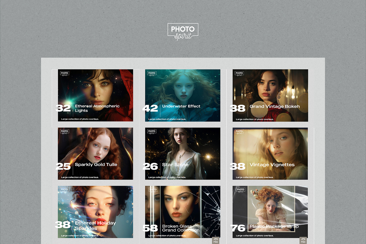 Photo Overlays BUNDLE II, a Texture Graphic by PhotoSpirit (Photo 3 of 10)