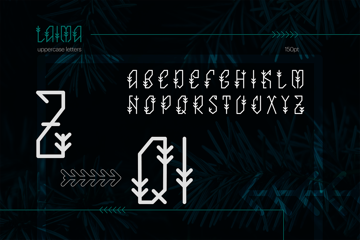 Laima Ethnic Font preview 2