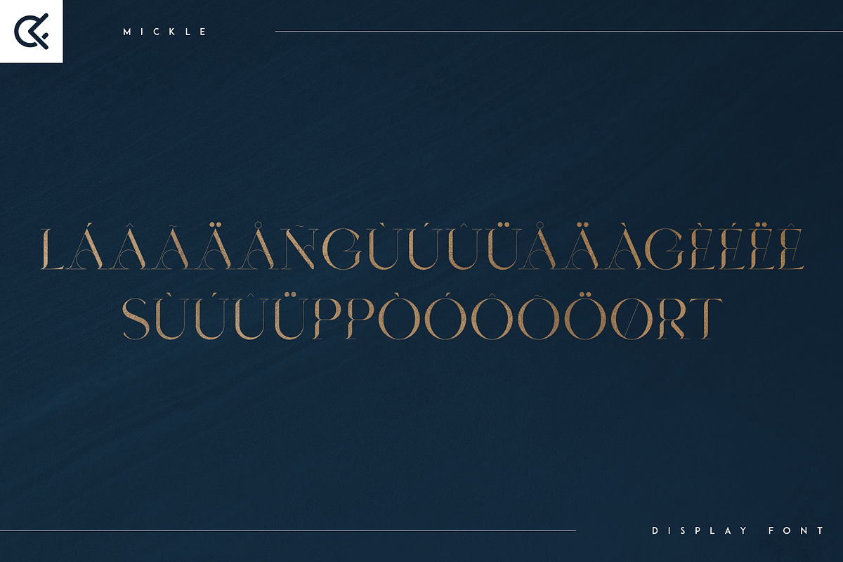 Mickle - Creative Display Font, a Serif Font by Only Fonts (Photo 10 of 11)