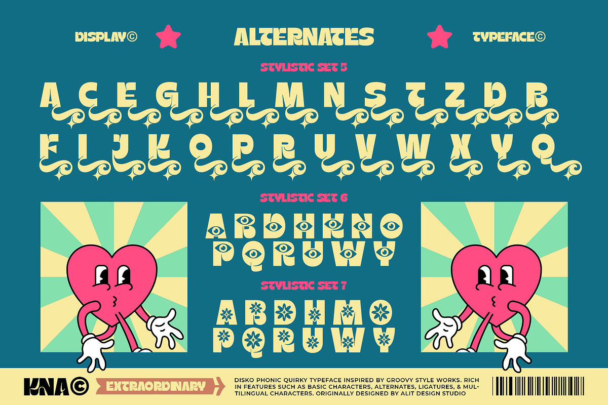 Disko Phonic Typeface, a Sans Serif Font by alit design (Photo 19 of 20)