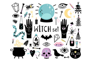 Witch Magic Elements