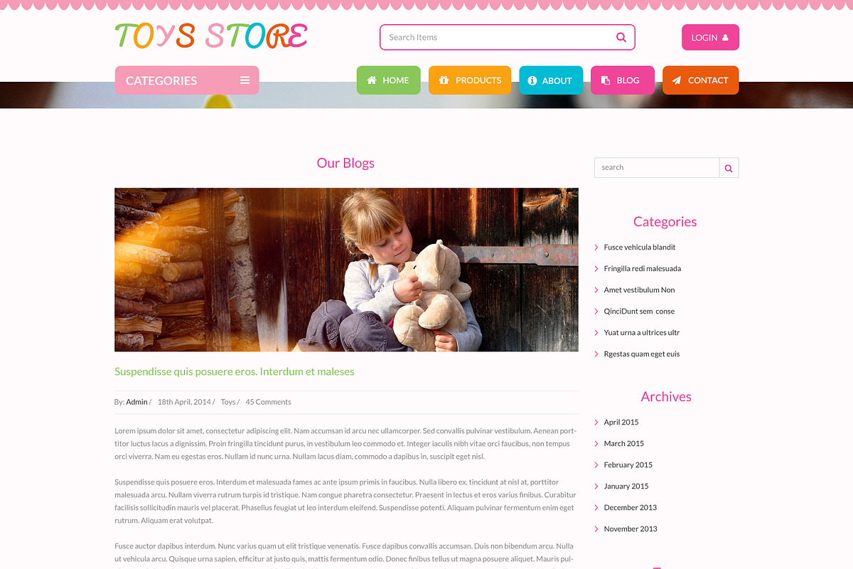 Toy Store PSD Website Template, a Websites & App Template by WebbyTemplates (Photo 17 of 17)