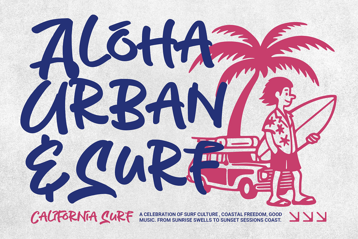 Rude Brush - Tropical Street Energy, a Script Font by Inviline.co (Photo 4 of 10)